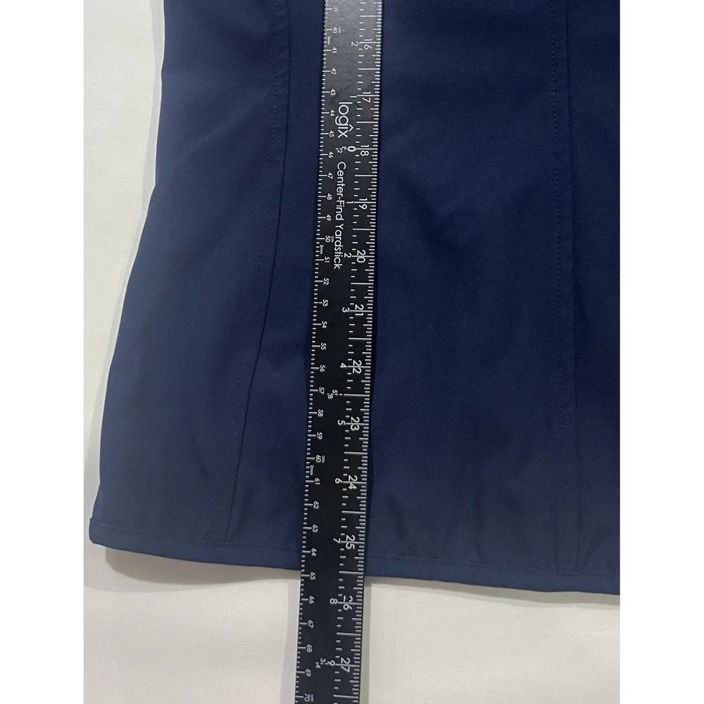 Nike Vest Womens Medium Blue Vintage Y2K Full Zip Running Hiking